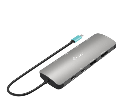 Akcesoria I-TEC USB-C Metal Nano 2x HDMI Dock PD 100W +Charger 112W C31NANOHDM2D112W